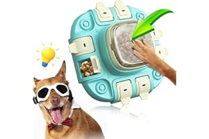Romicta Hundespielzeug Intelligenz, 2 Stufen IQ-Training & Unterhaltung für alle Rassen, Interaktiver Leckerli-Spender, Kippfestes Design, Fördert Gesundes Fressen & Reduziert Langeweile