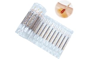 SUNICO Iodine for Wounds - 100 Pcs Iodophor Disposable Cotton Swab with Double-Headed,Portable Iodine Disinfection Cotton swabs for Emergency Wound Care.