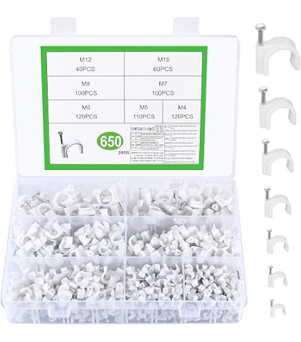 Fermacavi Per Tubi - 10 Pezzi Bianchi 6 Mm&sup2; M5 Non Isolati - Marca SeKi