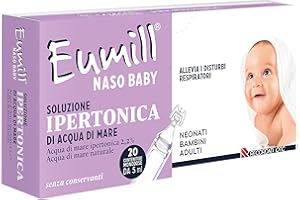 RECORDATI Eumill Naso Baby Soluzione Ipertonica di Acqua di Mare, 20 Monodose