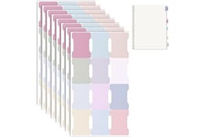 MOZEAT LENS 96 Stück Klebrige Index-Registerkarten Haftnotizen Tabs Pastell Monatliche Registerkarten Aufkleber Farbige Index Tabs Klebemarkierungen Papier Farbig für die Kennzeichnung Klassifizierung, mehrfarbig