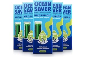 OceanSaver Multi-Purpose All Surface Cleaner, Apple Eco Drop Refill, Eco Mindful All Purpose Cleaning Product for Cleaning Multiple Surfaces, Apple Breeze Scented, Just Add Water – 5 Pack