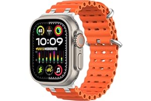 MoKo Correa Ocean Compatible con Apple Watch Ultra 3/2/1 49 mm, S11/S10 46 mm, 9/8/7 45 mm, SE3/SE2/SE/6/5/4 44 mm, 3/2/1 42 mm, Correa Deportiva de Silicona Transpirable