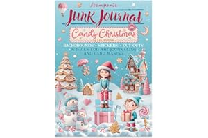 Stamperia - Junk Journal Stickers, Cut-Outs, and Backgrounds for Scrapbooks, Albums, Card Making, Bullet Journalling and More, Perfect for Hobbies, Crafts, and Gifting (Candy Christmas)