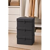 &Ccedil;ok Ama&ccedil;lı Saklama Kutusu D&uuml;zenleyici Kapaklı Sandık Tipi Kutu Hur&ccedil; Organizer 3 L&uuml; Set (Antrasit, Mini 40x30x26 Cm)