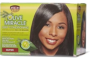African Pride Olive Miracle No-Lye Relaxer - Super KIT