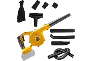 KISTRBA Cordless Leaf Blower for Dewalt 18V 20V Max Battery, Brushless Handheld Electric Blower 100CFM 110MPH Powerful for Construction Home Garden Lawn Care (Tool Only, No battery)