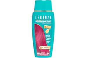 LEGANZA LÉGANZA | Baume Colorant Cheveux Naturel Rouge Rubis N°60 | Colorant sans ammoniaque | Enrichi en huiles naturelles | bain de couleur | couvre les cheveux gris | 150ML