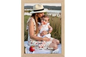 Ditwis Marco de Fotos 15x20 cm Color Madera, Marco Natural para Fotos, Imágenes y Recuerdos, Horizontal o Vertical sobre Pared o Mesa