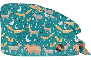 XYYYHTL Cuffia Chirurgica per Donna e Uomo Cuffie Sala Operatoria Cuffiette Chirurgiche Cotone Cappello Sanitario Cuffietta Chirurgica per Infermieri Dentista Mediche Berretto Chirurgico Regolabile