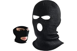 BBTO Kominiarka z 3 otworami, dziergana na całą twarz