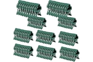 YOUNLEN 100 Pezzi Clip per Piante per Piante rampicanti, Clip per Piante, Morsetti per Piante Rampicanti, per pomodori, Rose, cetrioli e Altre Piante rampicanti (20 Grandi + 80 Piccole)