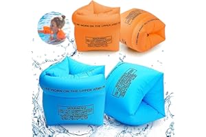 ANTOPM Inflatable Swimming Armbands, Swimming Arm Bands for Kids，Floating Arm Bands Float Roll Up Sleeves Arm Float Bands Swimming Ring Pool Swim Floats Arm Band