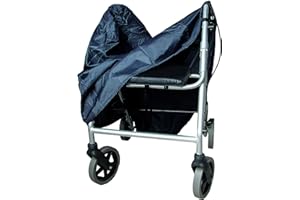 Sundo Homecare GmbH Rollator Schutzabdeckung, schwarz, Nylon, wasserabweisend, mit Gewichtsband, ca. 81 x 53 x 75 cm, ca. 270 g