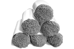 GENERISCH AlfaBot Lot de 12 chiffons de nettoyage de vitres pour robot de nettoyage de fenêtre, accessoires pour robot laveur de vitres, compatible Robots Lave vitres X6, X7, X8, gris