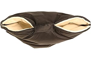 Kaarsgaren Handwärmer für Kinderwagen Schwarz, warmer Handmuff mit Bio-Baumwolle Innenfutter, Universalgröße für Buggy, Jogger, Radanhänger (Schwarz)