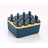Zollyss Popsicle Molds Sets 8 Ice Pop Makers Reusable Ice Cream Mold-Durable Diy Popsicles Tray & Sticks Holders Fun For Kids