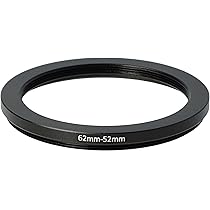 Adattatore Step Up Anello Adattatore Step-Up 52mm A 62mm Per Fotocamera - In Metallo Nero, Per Filtri E Accessori Obiettivo Adattatore Step Down 62 52 - Foto 14