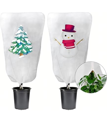 Voile D’hivernage Décoré Bonhomme De Neige Vilmorin – 110 X 90 Cm – Protection Plantes Contre Le Froid
