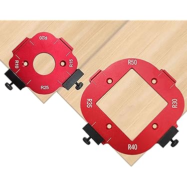 GYZOUKA Houtbewerking Ronde Hoek Sjabloon Duurzame Routermal voor Meubels Fotolijst Speelgoed Compact Draagbaar R30 R35 R40 R50 voor Werkplaats