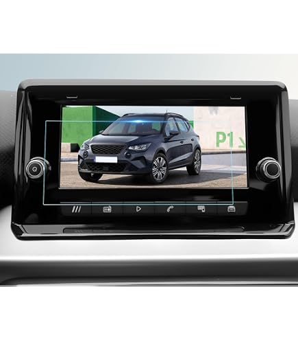 CDEFG Seat Ibiza Arona 2022-2024 2025 Navigation Protection d'écran Tactile en Verre trempé 9,2 pouces Anti-Traces de Doigts, 9H Anti-Rayures, HD Transparent GPS Film Ibiza Arona 2025 Accessoire