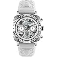 Plein Sport Men's Watch Analogue Quartz Wildcat Chrono, Silver/White/Silicone - Psgba0123, Strap., Silver/White/Silicone - Psgba0123, Strap.