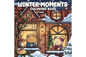 Winter Moments: Coloring Book for Adults and Teens (Cozy Buddies Coloring)