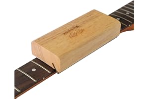 RuiJOTWAT Guitar fret olive wood bevel file 35° angle, dual-purpose chamfer file (radius 16 inches)