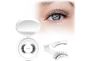 ‎CRISLASHES Crislashes Magnetische-Wimpern Set mit Applikator, Kein Kleber erforderlich Magnetische Wimpern Einfach anzubringen und zu entfernen, Magnet-Wimpern Wiederverwendbar und natürlicher Look (3-Set-A)
