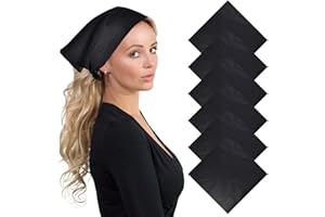 Basic Sense Unisex Men Woman Plain Solid Colour 100% Cotton Bandana Head Neck Wrist Handwrap, Wristband, Scarf, 55 x 55cm (22” x 22”)