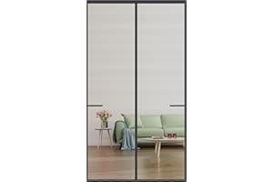 Ajiteogy Puerta Mosquitera Magnética de 90x210cm, Cortina para Puerta Exterior Sin Taladrar, Cierre Magnético Automático, Adecuada para Puerta de Salón,Balcón,Corredera.