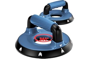 ‎READAEER 360° Verstellbare Liegestützgriffe - Oberkörper Trainingsgerät für Brust, Rücken, Schultern, Bizeps & Trizeps, Abnehmbare Silikon-Griffe, Rutschfeste Gummifüße