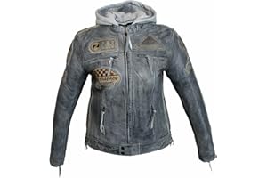 Euro Stars Women's Motorcycle & Leisure Lamb Leather Jacket Black Biker Ladies Leather Jacket