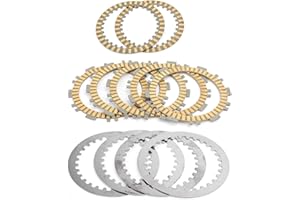 Mad Hornets Kit d'embrayage de moto en acier et plaques de friction pour XP500 T-MAX TMAX 500 2001-2011