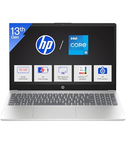 HP Laptop 15, Intel® Core™ 7 150U,15.6-inch(39.6 cm),FHD,Anti