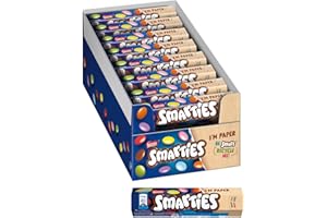 SMARTIES Confetti ripieni di Cioccolato al latte, 24 Tubi da 38g (912g)