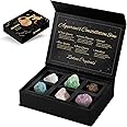 Aovila Zodiac Signs Healing Crystals Aquarius Birthstones with Horoscope Box Set