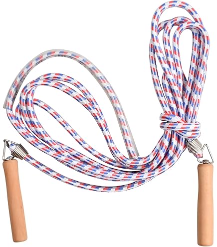 Corde A Sauter Enfant 6 Ans Zocipro Corde à Sauter Arc-en-ciel 4,8 M - Coton Et Bois - Multijoueur - Pour Enfants - Jeu Extérieur Jeu Extérieur Enfant