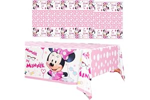 simyron Party Tischdecke 2 Stück Cloth Mädchen Geburtstag Party Dekoration Zubehör Kuchen Tischdekoration Hintergrund Einweg Tischdecke 150 x 250
