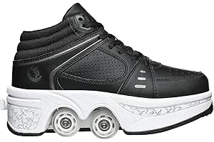 DEFORMATION ROLLER SKATES Pattini a Rotelle Unisex Scarpe con Rotelle Scarpe da Skate 2 in 1 e Scarpe da Ginnastica Che si Trasformano in Pattini a Rotelle Regalo per Bambini, Ragazzi, Ragazze, Uomini e Donne