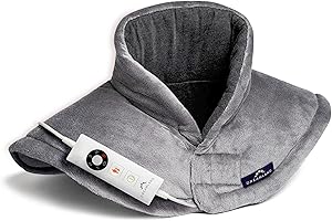 Dreamland Revive Me – Neck & Shoulder Heat Pad, Grey, Fast Heat-up, 3-Hour Adjustable Temperature, Auto Safety Shut-Off, Machine Washable, Specifically for Neck & Shoulder, Size Adjustable, 47 x 52cm