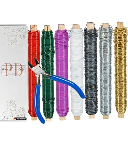 Confezione Da 4 Fili Per Bricolage, Filo Per Legare Argento, Filo Per Legare, Zincato Antiruggine, Spessore 0,7 Mm, 30 M 100g Ciascuno, Come Per Legare Corone DellAvvento Di Fiori E Piante (Argento