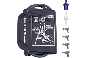 Lotnery Small Blood Pressure Cuff 17-22cm, Blood Pressure Monitors Small Cuff with 6 Connectors, Blood Pressure Cuff Replacement for Kids & Women Compatible with Omron Monitors
