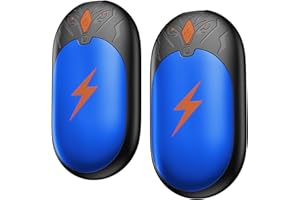 TIEMA Hand Warmers Rechargeable 2 Pack, Electric Handwarmers Portable Pocket Heater, Reusable Hand Warmer 2 in 1, 3 Levels Heat, Up to 24 hrs, Double-Sided Heating USB Warmers for Winter Gift