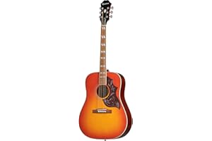 Epiphone Hummingbird Pro Solid Top Akustische/Elektrische Gitarre (Fichten und Mahagoni Korpus, Palisander Griffbrett)
