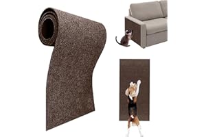 GENERIC Self-Adhesive Scratching Mat - Anti Scratch Cat Furniture Protectors, Cat Scratching Board & Wall Mounts - Protects Carpets, Sofa, Walls & Furniture (Brown)
