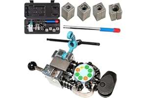 Aisny Strumento per Svasatura Tubi Freno, 45 Gradi Singolo Doppio Svasatura a Bolla con 3/16" 1/4" 5/16" 3/8" Strumento per Svasatura e Kit di Strumenti per Svasatura Idraulica Tubo Flessibile 4,75mm