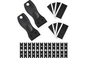 SIYURONGG Kit d'Extensions Adhésives pour Cheveux,Bande d'Extensions Adhésives pour Cheveux,avec Scraper Plastique/Lames, pour l'Enlèvement d'Adhésif Extensions,Détacheur d'Étiquettes,Spatule Plastique