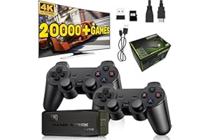 NOBES Console de Jeux Retro, Console de Jeux Vidéo Rétro avec 21000+ Jeux Classiques, 2 Joueurs sans Plug and Play TV Game Stick Portable Console Retro, Cadeau pour Enfants Garçon (64G Pro)