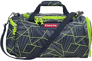 Step by Step Sporttasche, mit Nasswäschefach, Abnehmbarer Tragegurt, Verstellbarer Schultergurt, ab der 1. Klasse, 13L